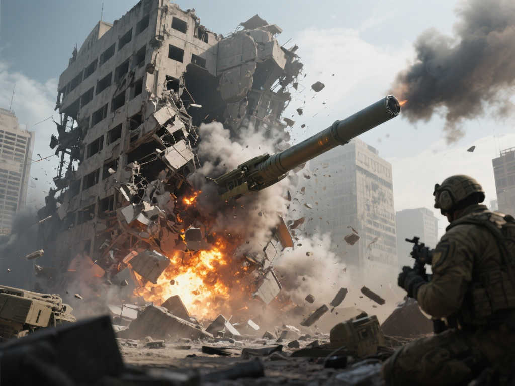 《战地6》震撼实机画面：一炮摧毁整座大楼！