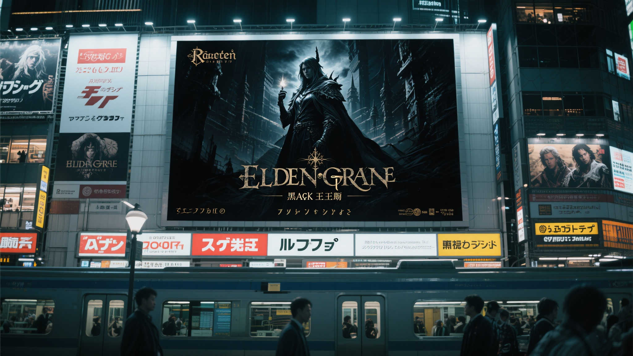 《艾尔登法环黑夜君临》下周震撼上线！涩谷大屏广告引爆期待