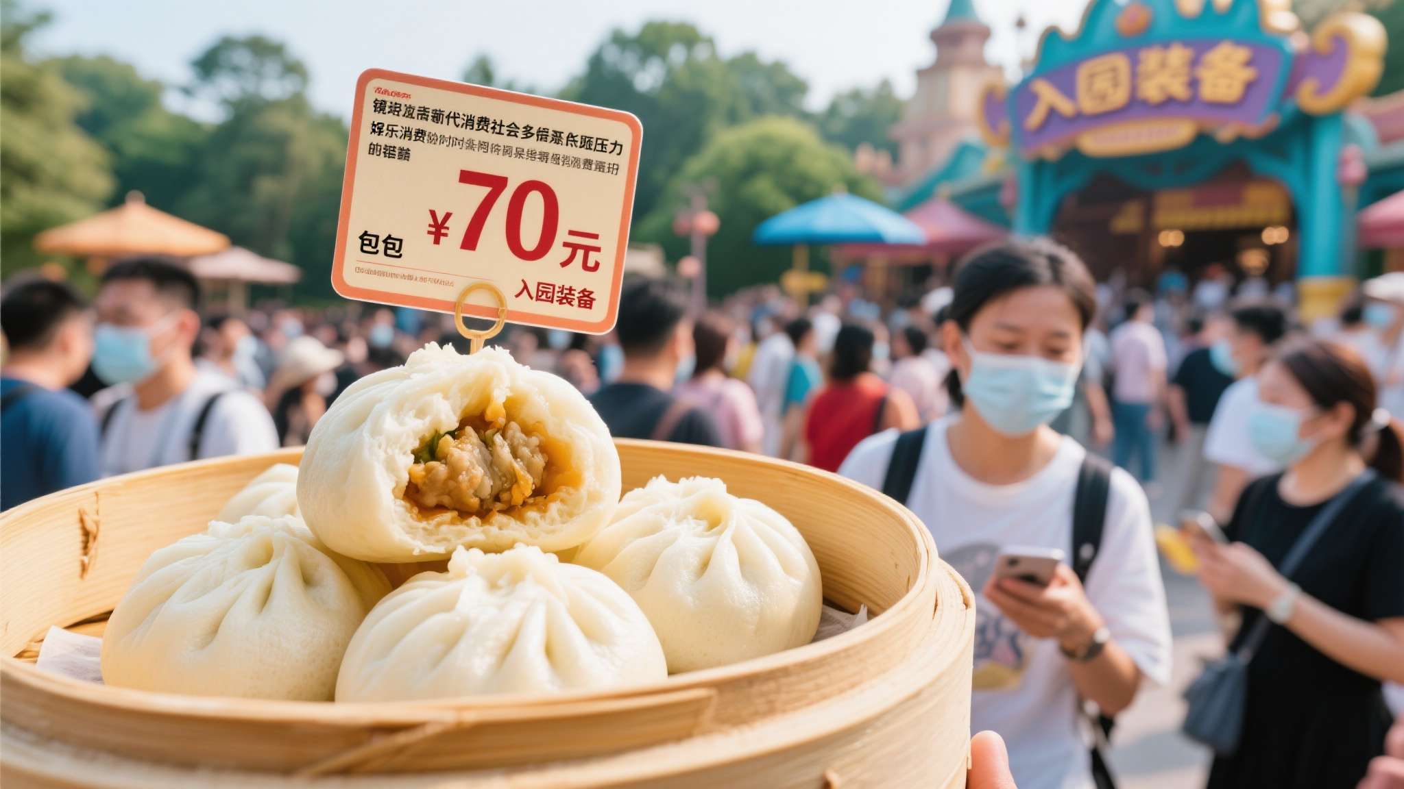 穷人还是不要去了！上海迪士尼一个包子70元引发众怒